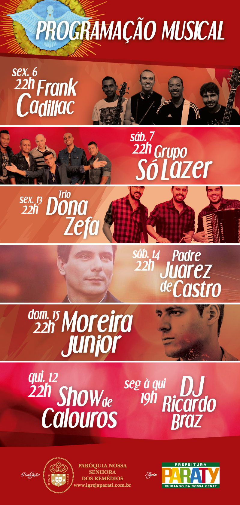 Festa do Divino Espírito Santo | Programação Profana