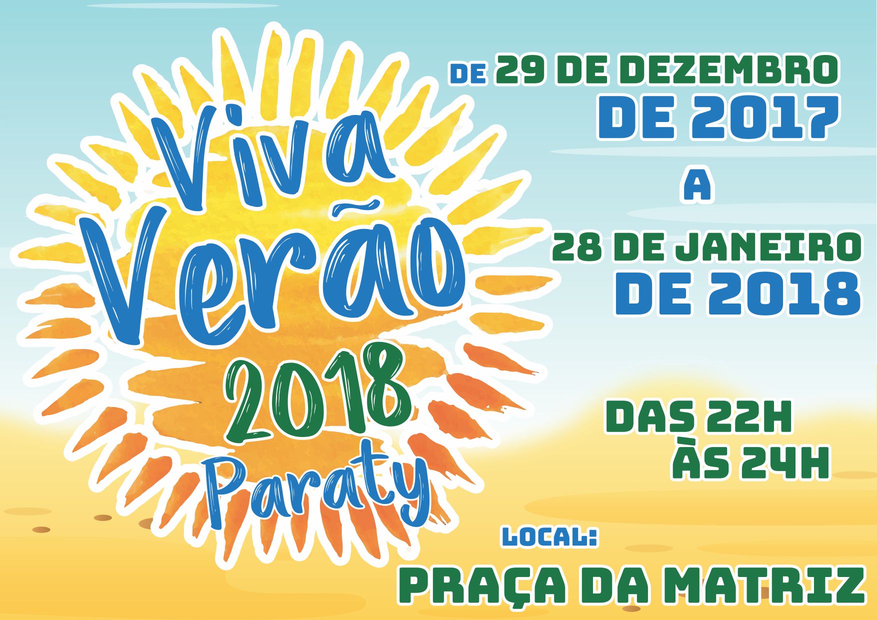 Viva Verão! 26 a 28 de janeiro