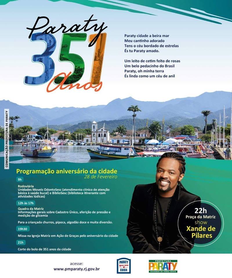 Paraty completa 351 anos com festa