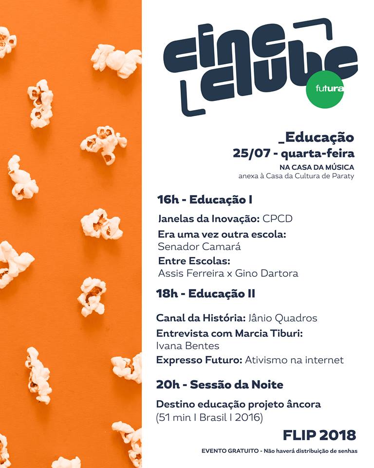 Programação Cineclube FLIP 2018