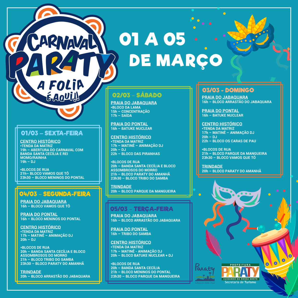 Carnaval 2019 – Programação