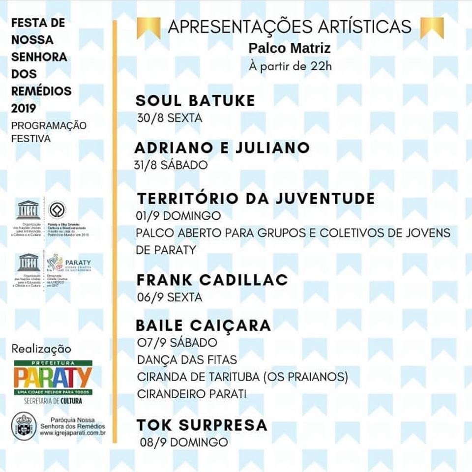 FESTA DE NOSSA SENHORA DOS REMÉDIOS 2019