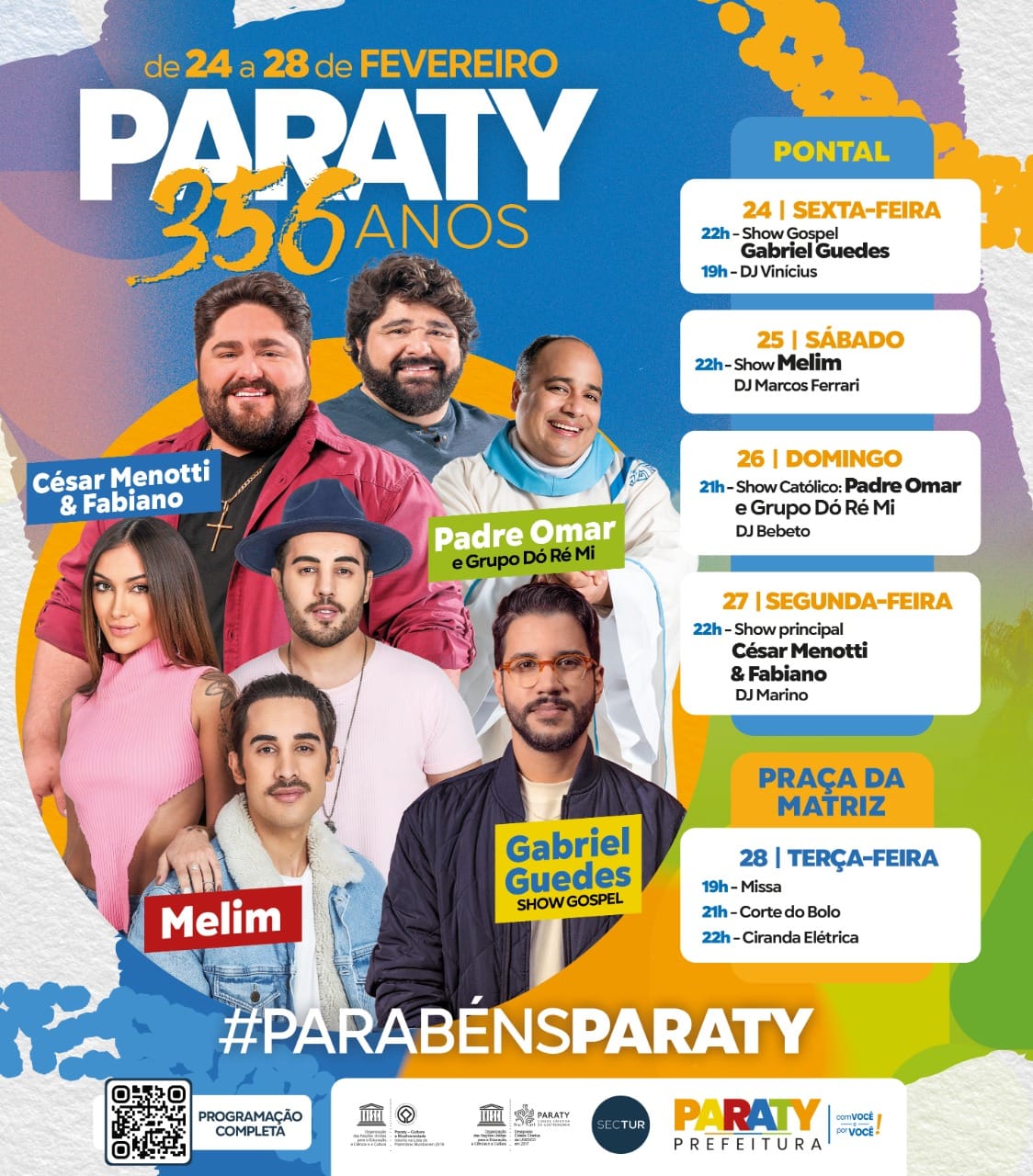 Paraty comemora aniversário de 356 anos com grandes shows
