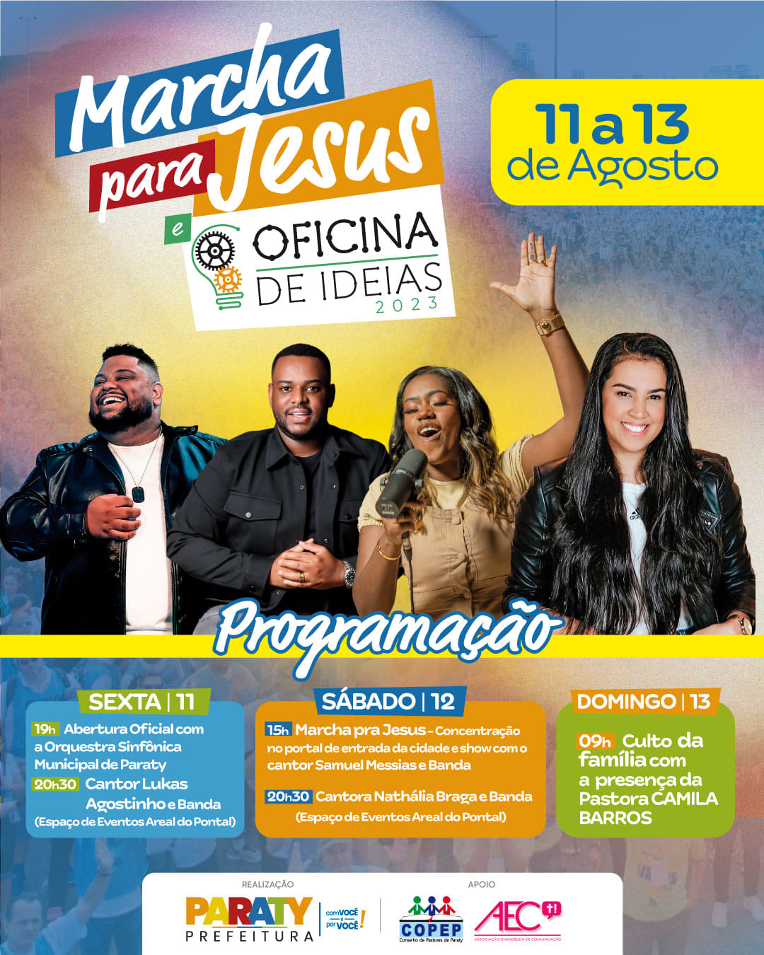 Marcha Para Jesus e Oficina de Ideias 2023