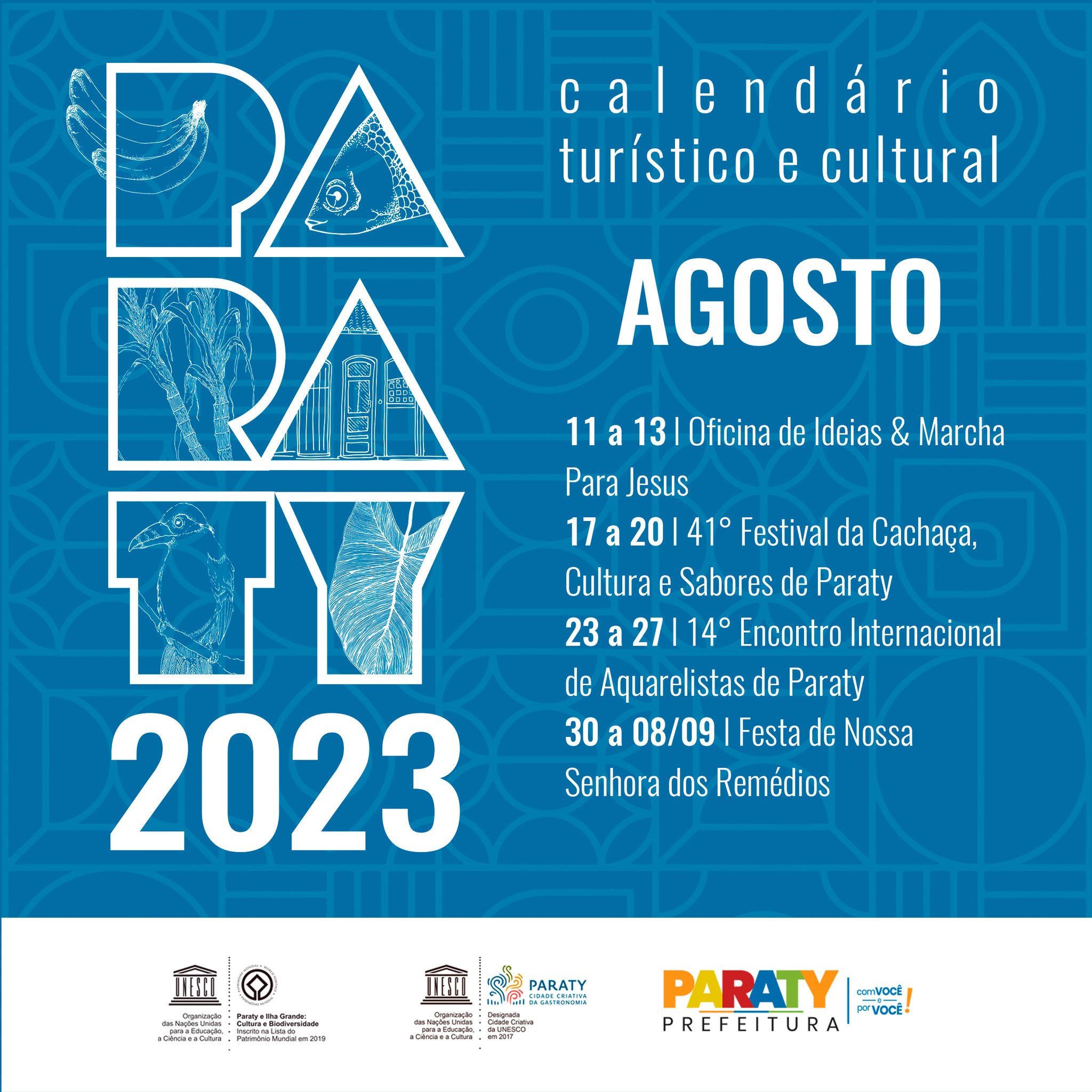 Calendário de Eventos – Agosto